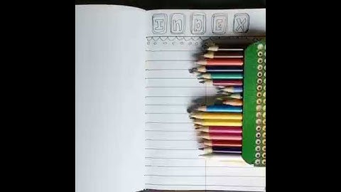 Bullet Journaling: index