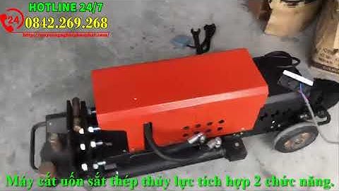 Máy cắt uốn sắt thép thủy lực tích hợp 2 chức năng. Máy cắt uốn sắt xây dựng phi 6-25mm giá siêu rẻ!