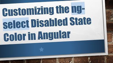 Customizing the ng-select Disabled State Color in Angular