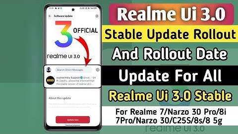 Realme Ui 3.0 Android 12 Stable Update Rollout And Date 🤩 | Realme Ui 3.0 Stable Update - Date
