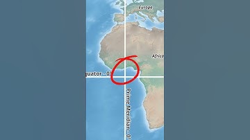What exists at the place where Equator and the Prime Meridian cross each other?🤷‍♂️ #geography