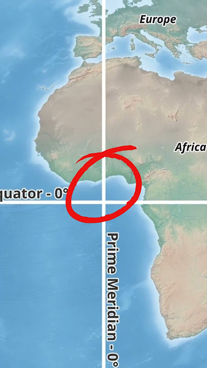 What exists at the place where Equator and the Prime Meridian cross each other?🤷‍♂️ #geography