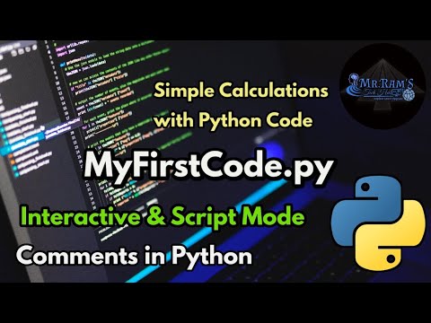 #4 First Python Code | Comments in Python | Simple Calculations using ...