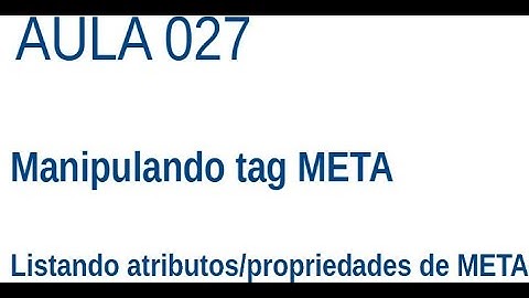 Javascript - Ex027 - Atributos de uma tag