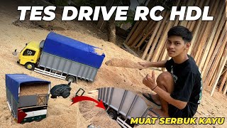 LANGSUNG MUAT SERBUK KAYU FULL BAK SLURR || PERDANA TEST RC MINIATUR HDL