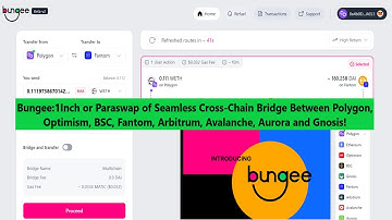 Bungee: 1Inch/ Paraswap of Seamless Cross Chain Bridge Between Polygon, Optimism, BSC, Fantom
