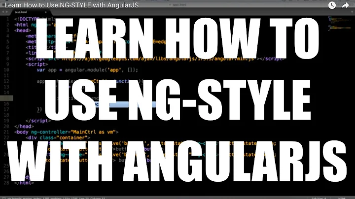 Learn How to Use NG-STYLE with AngularJS