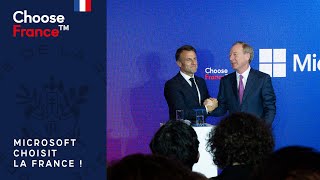 Choose France : Microsoft choisit la France et engage 4 milliards d’euros de plus dans le pays.