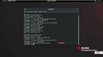5  Creating Hardlink & Softlink Files Commands in RHEL 8