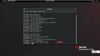 5  Creating Hardlink & Softlink Files Commands in RHEL 8 screenshot 2