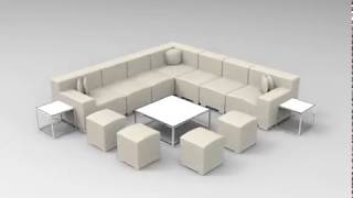White Lounge Furniture Rental For Events In Phoenix Arizona