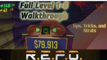 R.E.P.O. Solo Boomer- "Full Level 1-5 Walkthrough for Beginners" (chapters in description)