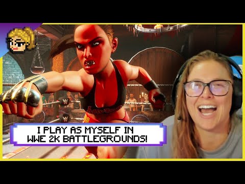 Ronda Returns To Wrestling To Play WWE 2K Battlegrounds!