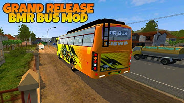Released New BMR Bus Mod In Bus Simulator Indonesia - Bussid Car Mod - Bussid Bus Mod - BUSSID