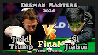 Judd Trump vs Si Jiahui - German Masters Snooker 2024 - Final - First Session (Full Match)