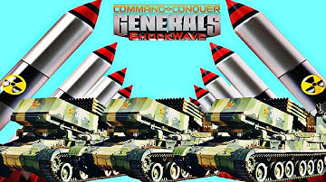 Command & Conquer Generals Mod ShockWave Chaos USA Humvee 1 vs 2 HARD China Matryoshka Tank General