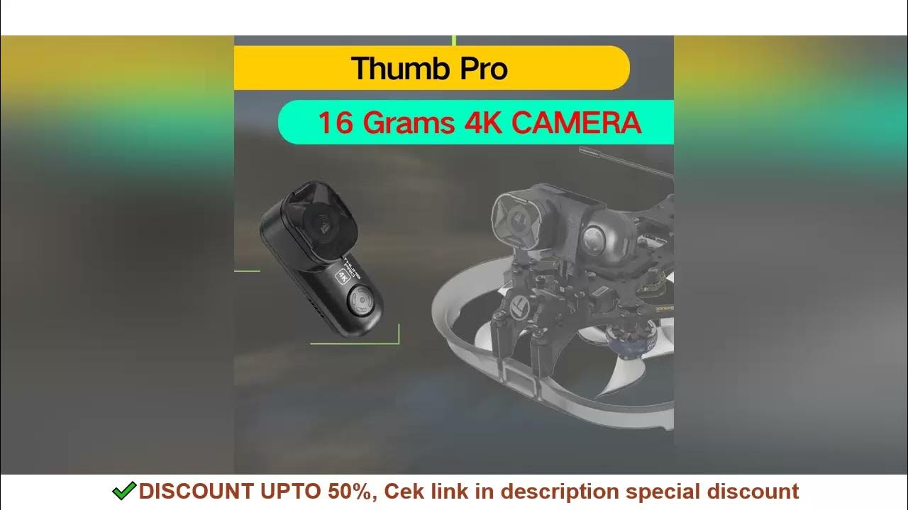 RunCam Thumb Pro 4K V2 New Version Bigger FOV HD Camera 16g Bulit-in ...