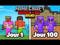 On a survcu 100 jours en duo sur minecraft hardcore