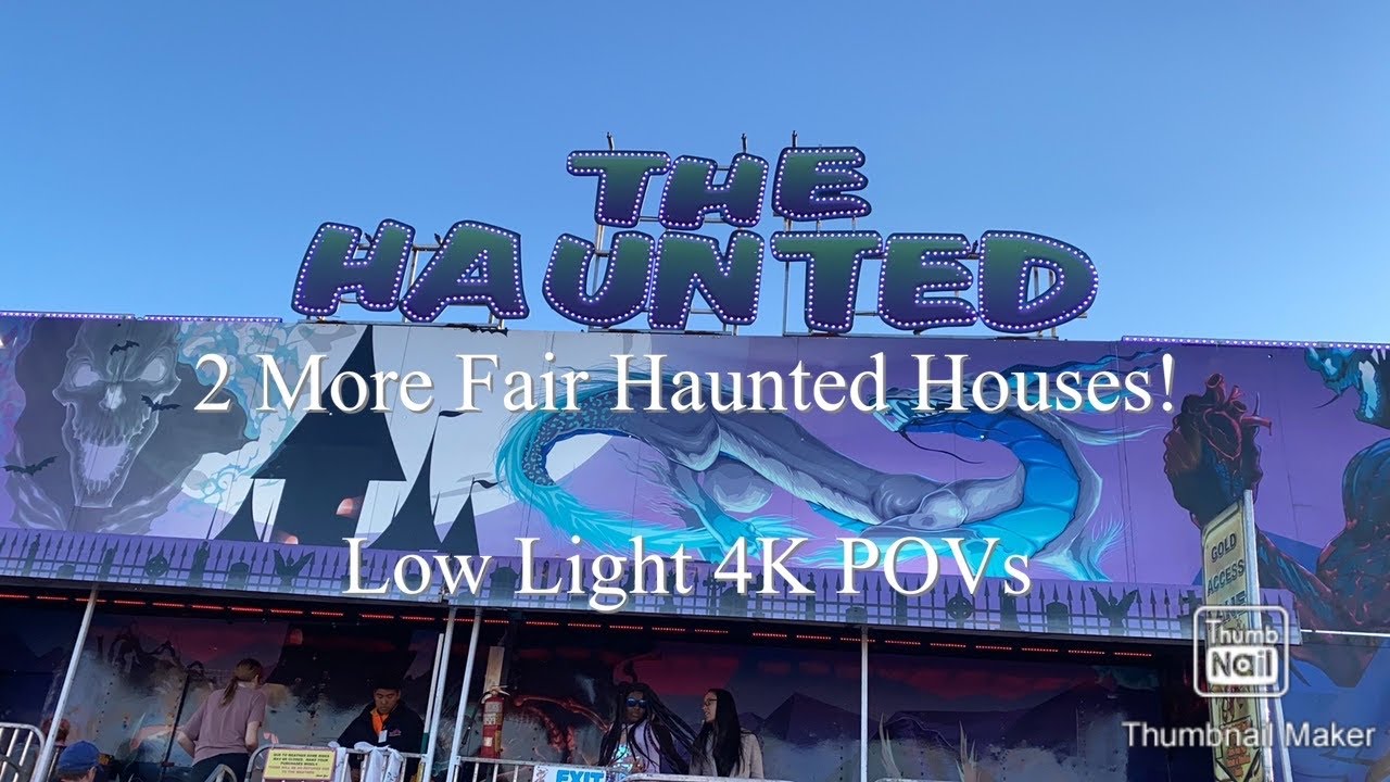 Thrill Cam: TWO Cheesy Fair Haunted Dark Rides (4K)