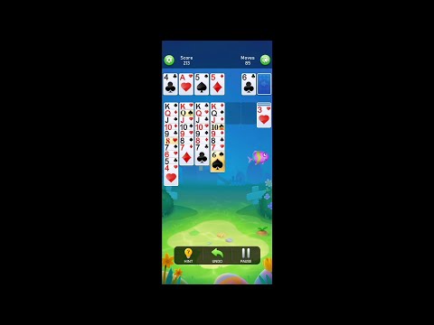 Solitaire Klondike Fish (by Solitaire Aquarium) - classic card game for Android and iOS - gameplay.