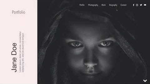 Portfolio landing page in Adobe XD - Speed Art