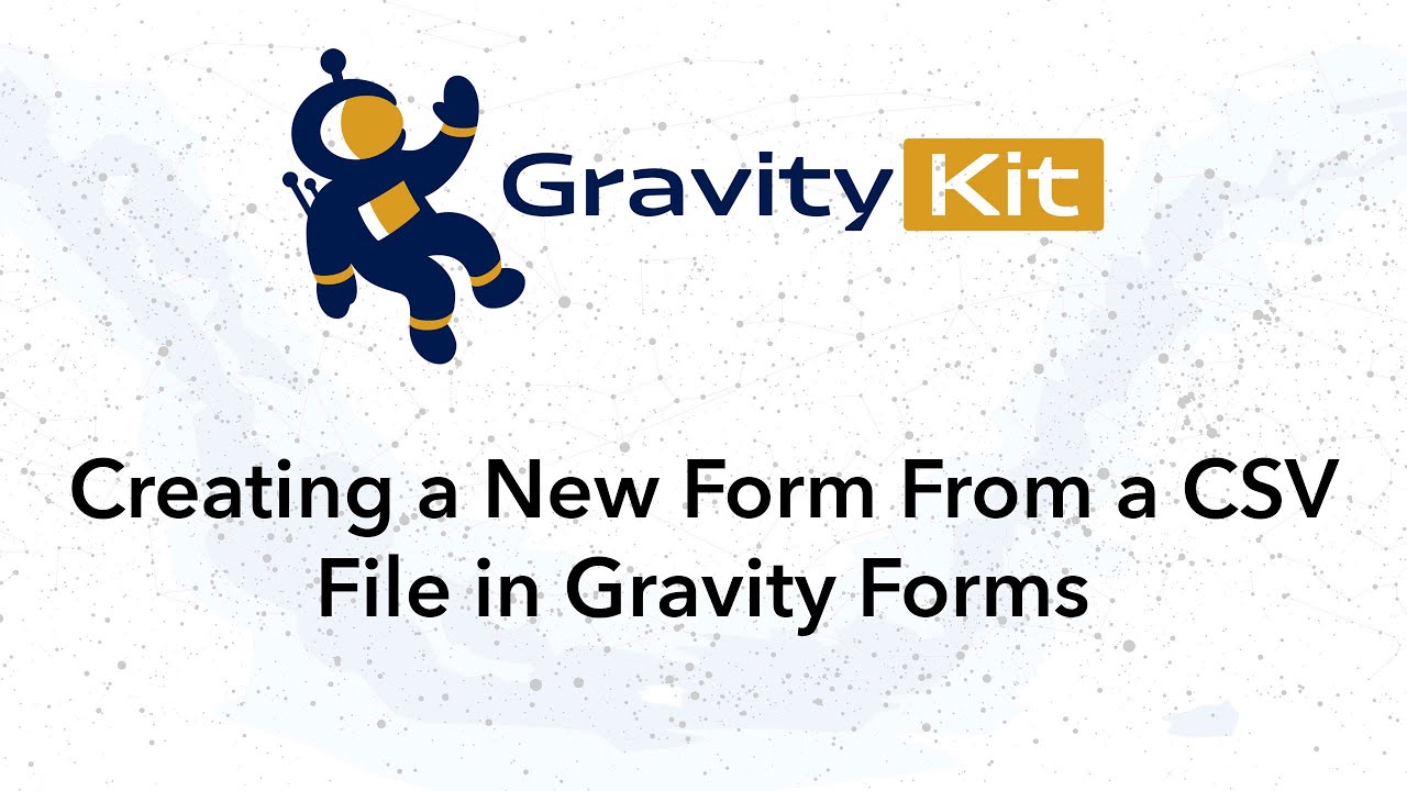 Creating a New Form from a CSV File in Gravity Forms
