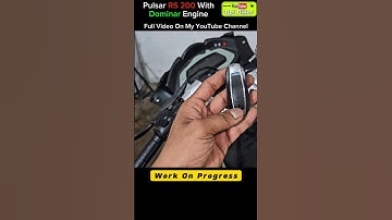 Rs 200 With Dominar Engine Modification Work On Progress #pulsarrs200 #modification #shorts