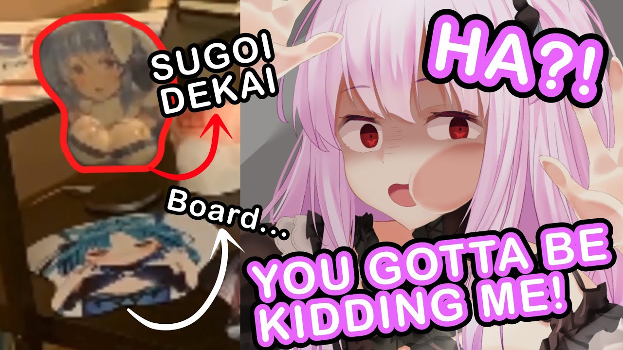 Rushia Cries Like a Baby Comparing Her and Pekora's Mousepad Sizes【Hololive | Uruha Rushia】