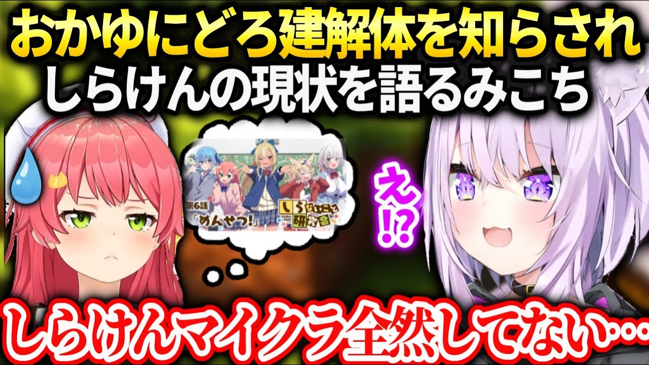 おかゆ新ホロ鯖ではどろ建一旦解体の話とみこちしらけんの複雑な話【猫又おかゆ/ホロライブ】