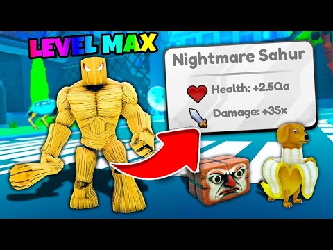 МАКСИМАЛЬНАЯ ЭВОЛЮЦИЯ НАЙТМАР САУРА В БРЕЙНРОТ ЭВЕЛЮЦИИ РОБЛОКС! ROBLOX Brainrot Evolution