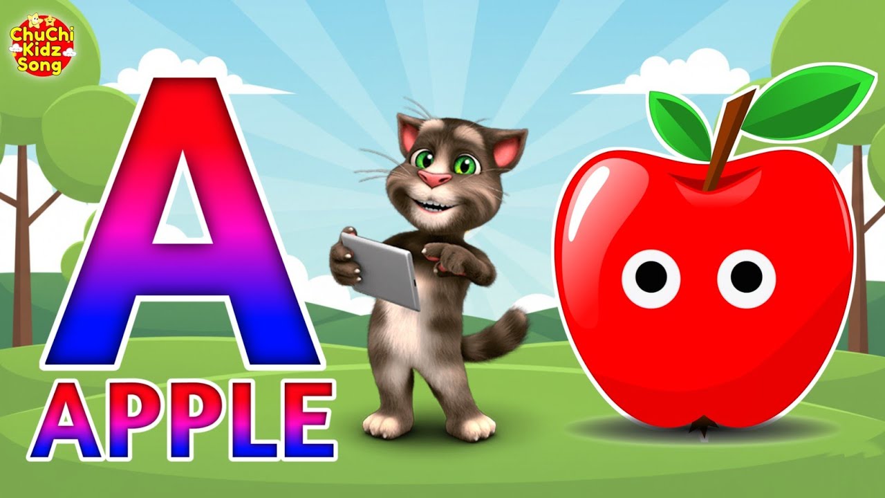 Песенка про алфавит - Алфавит - ABC и 123 - A для яблока 🍎 - Фонетика - Детские песни и стишки дл...