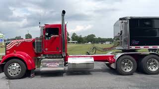 Kenworth w900 with an eby grain trailer