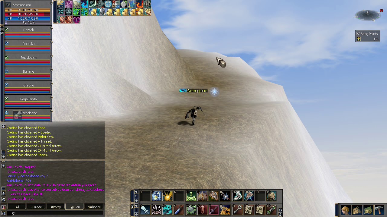 LINEAGE 2 INTERLUDE - ROAD TO ROARING SKYLANCER Lv70 - RAID BOSS - CLAN SUPERNOVA (CORSARIOS)