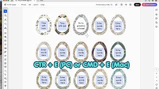 Egg Fillers in Adobe Fillable Form