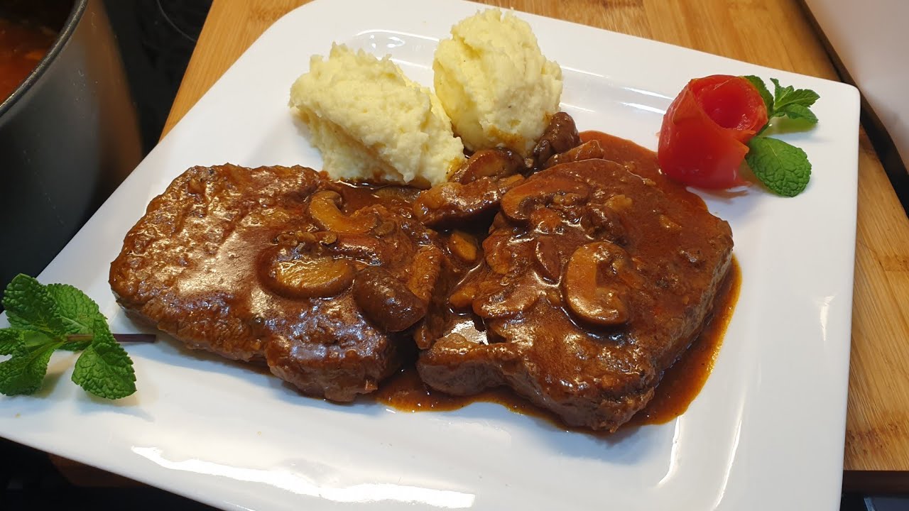 File Viçi me sos te Mrekullueshem qe pergadisim vetë ,drekë me super shije Kalbsfilet zubereiten 🥰🥰🥰