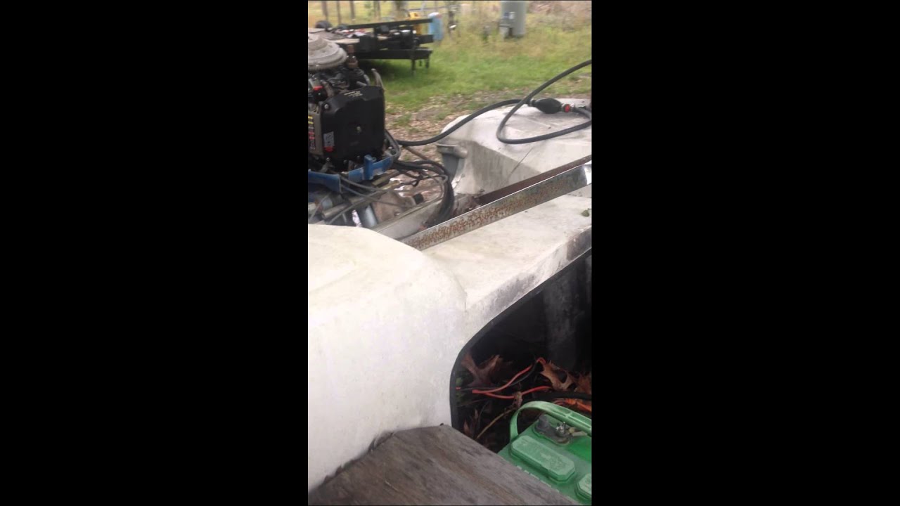 Boat motor running after 4 years YouTube