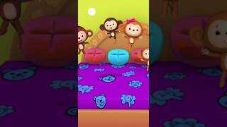 Five Little Monkeys #shorts #nurseryrhymes #counting #cartoon