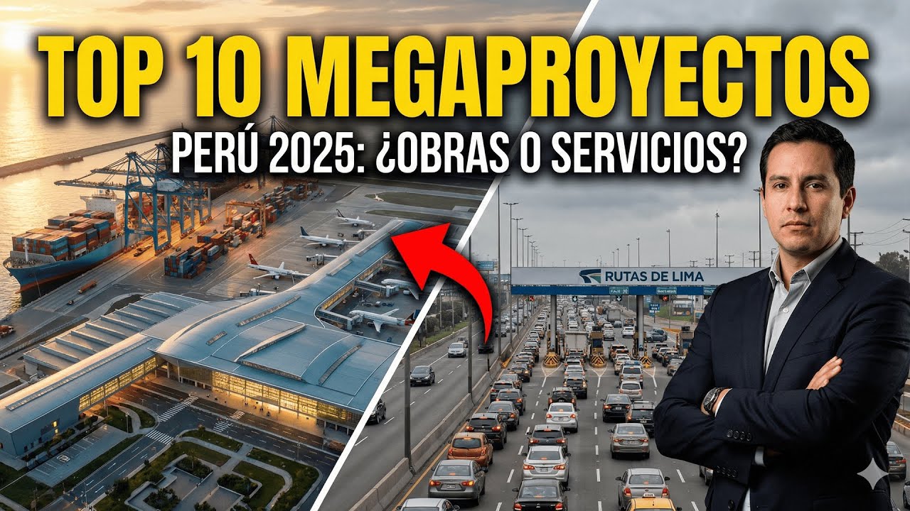 10 Megaproyectos en Perú: Ranking de Servicios con base a Infraestructura