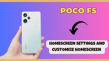 Homescreen settings and customize homescreen POCO F5 || How to set the custom home screen
