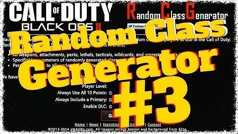 Random Class Generator FUNNY ENDING!!