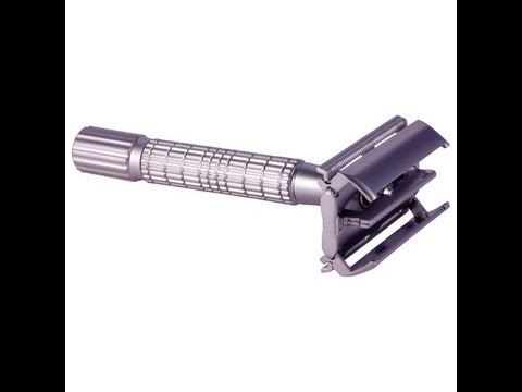 Timor Matte Chrome Brass 1320 Butterfly Double Edge Safety Razor - YouTube