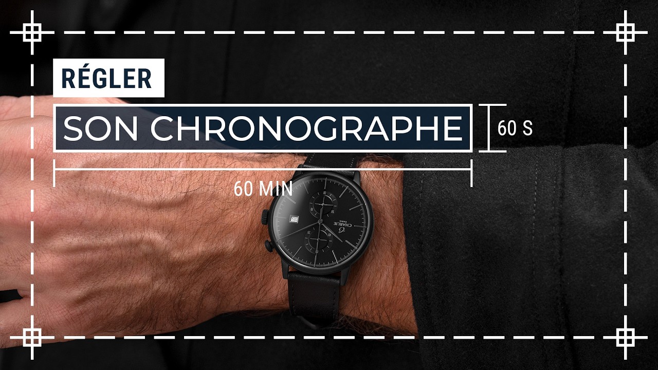 Régler sa montre chronographe Charlie Paris