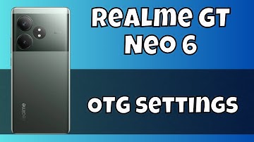 Enable OTG to connect usb / pendrive Realme GT Neo 6 || USB Pendrive settings || OTG settings