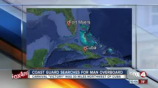 Coast Guard searching for man who fell from Carnival ship