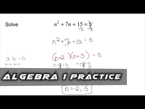 Algebra 1 Practice