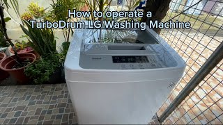 How To Operate A Turbodrum Lg Washing Machine