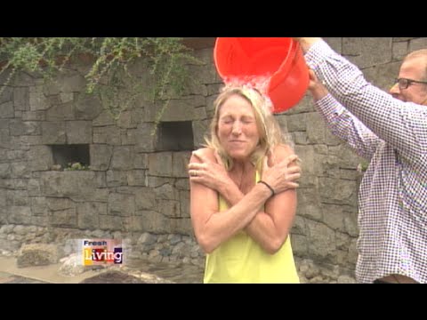 Denise Druce takes the Ice Bucket Challenge