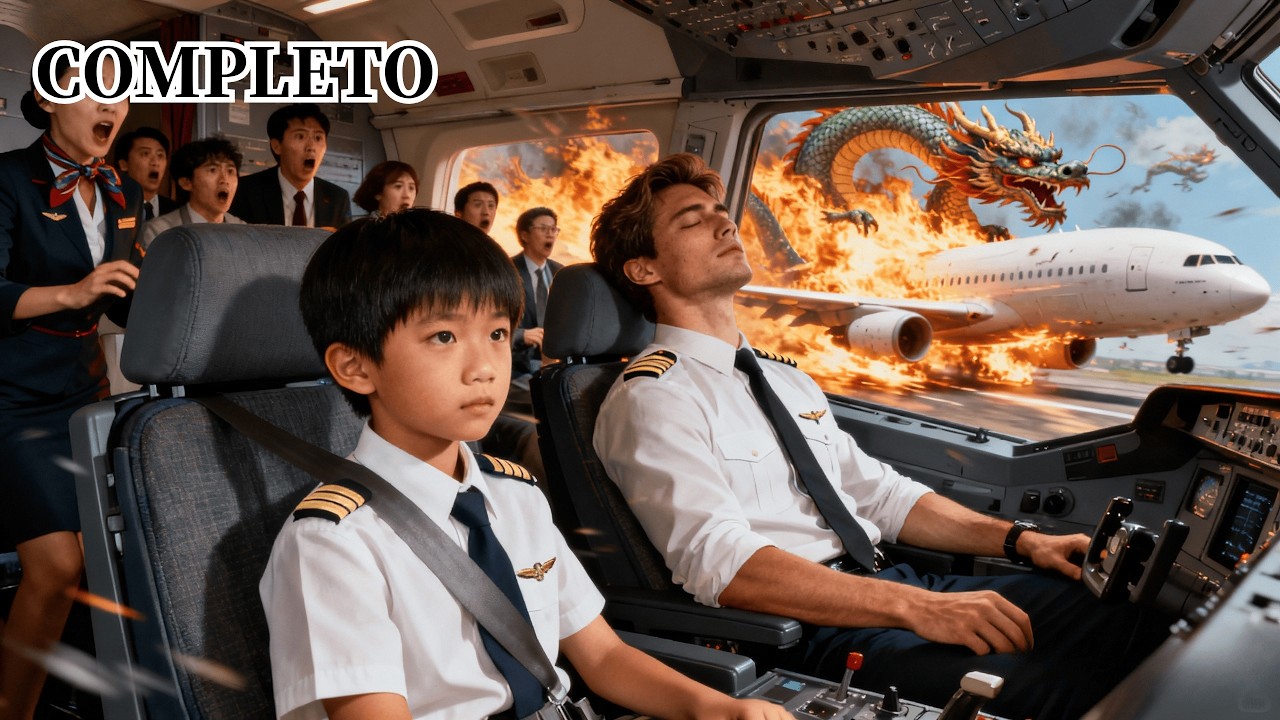 Un niño de 8 años intenta salvar a cientos de pasajeros de un accidente aéreo