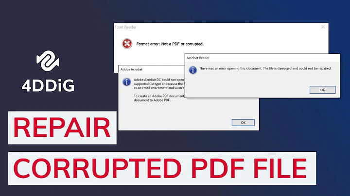 [Solved 2021]How to Recover Corrupted PDF File in 4 Ways| 4DDiG
