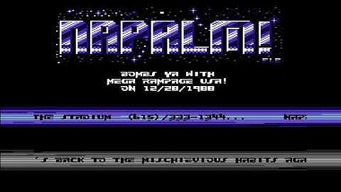 (US ) Napalm Intro 1 ! Commodore 64 (C64)